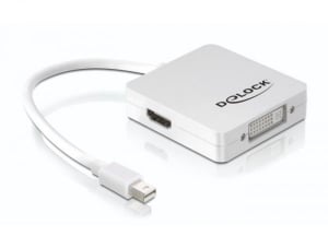 Delock DL61768 Displayport mini -> Displayport / HDMI / DVI 29 tűs adapter