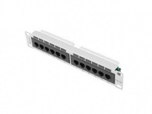 Lanberg Patch panel CAT5e 12 PORT 1U 10" sz&uuml;rke (PPU5-9012-S)