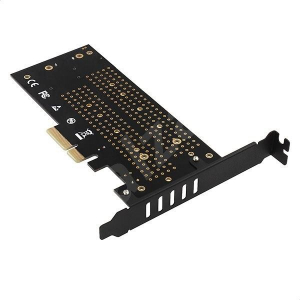 Axagon PCIE NVME+NGFF M.2 SSD adapter fekete (PCEM2-D)