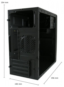 LC Power 2015MB t&aacute;p n&eacute;lk&uuml;li Micro ATX h&aacute;z fekete (LC-2015MB-ON)