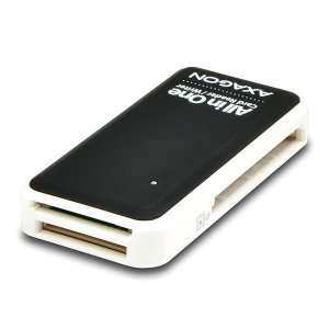 Axagon USB2.0 5 foglalatú külső kártyaolvasó fekete-fehér (CRE-X1)