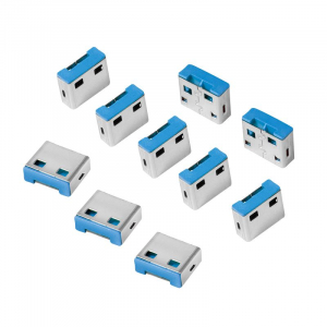 LogiLink USB port blokkoló kék (AU0046)