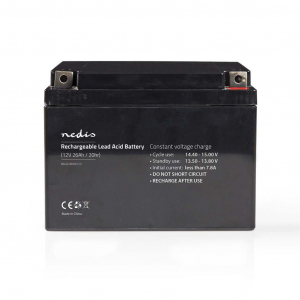 Nedis Újratölthető Ólomsavas Akkumulátor 12V 26000mAh 167x177x126mm (BALA2600012V)