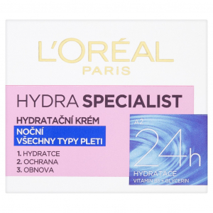 LOr&eacute;al Paris Hydra Specialist &eacute;jszakai hidrat&aacute;l&oacute; &aacute;pol&oacute; minden bőrt&iacute;pusra 50 ml