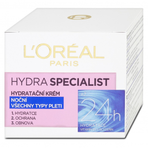 LOr&eacute;al Paris Hydra Specialist &eacute;jszakai hidrat&aacute;l&oacute; &aacute;pol&oacute; minden bőrt&iacute;pusra 50 ml