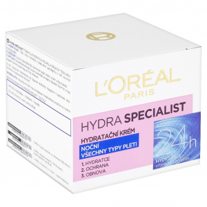 LOr&eacute;al Paris Hydra Specialist &eacute;jszakai hidrat&aacute;l&oacute; &aacute;pol&oacute; minden bőrt&iacute;pusra 50 ml