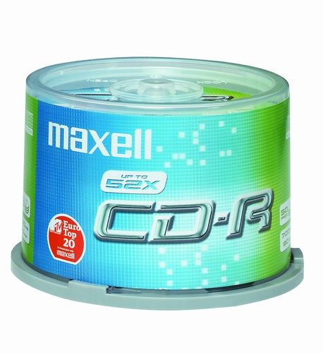 Maxell 80'/700MB 52x hengeres CD lemez 50db/csom