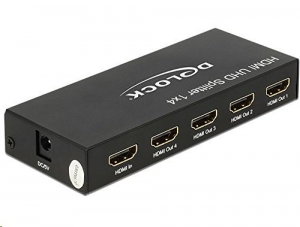 Delock 18684 HDMI UHD-es elosztó 1 x HDMI-bemenet > 4 x HDMI kimenet 4K