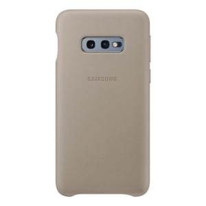 Samsung Leather Cover Galaxy S10e bőrtok szürke (EF-VG970LJEGWW)