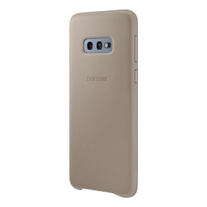 Samsung Leather Cover Galaxy S10e bőrtok szürke (EF-VG970LJEGWW)