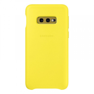 Samsung Leather Cover Galaxy S10e bőrtok sárga (EF-VG970LYEGWW)