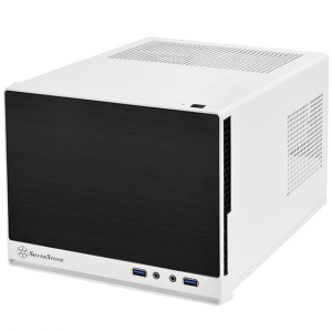Silverstone Sugo SG13 táp nélküli Cube ház fehér-fekete (SST-SG13WB-Q)