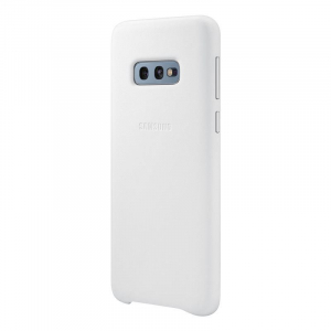 Samsung Leather Cover Galaxy S10e bőrtok fehér (EF-VG970LWEGWW)