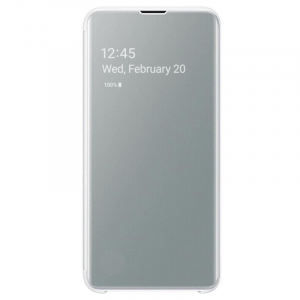 Samsung Clear View Cover Galaxy S10e átlátszó View tok fehér (EF-ZG970CWEGWW)