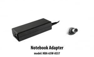 nBase Asus/Toshiba Laptop töltő+kábel 19V 3.42A 65W  (NBA-65W-AS57)