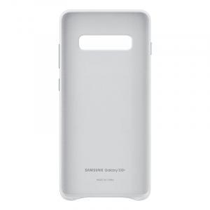 Samsung Leather Cover Galaxy S10+ bőrtok fehér (EF-VG975LWEGWW)