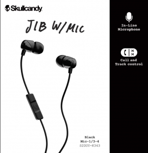 Skullcandy JIB mikrofonos fülhallgató fekete (S2DUYK-343)