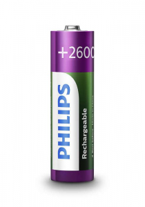 Philips 2600 mAh AA Akkumulátor Rechargeables Nikkel-fémhidrid 4db/cs  (R6B4B260/10)