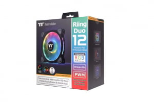 Thermaltake Riing Duo 12 RGB TT Premium Edition 12cm hűtő ventilátor (3db) (CL-F073-PL12SW-A)