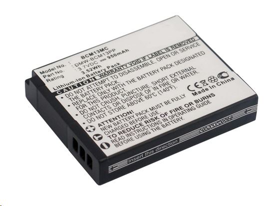 Real Power Panasonic DMW-BCM13,  DMW-BCM13E,  DMW-BCM13PP 3.7V 950mAh utángyártott akku Li-ion (BCM13MC)