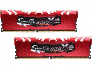 32GB 2400MHz DDR4 RAM G.Skill Flare X for AMD XMP CL15 red (2X16GB) (F4-2400C15D-32GFXR)