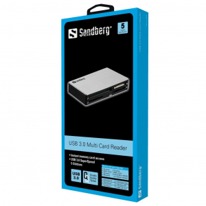 Sandberg 133-73 multi kártyaolvasó USB3.0 fekete