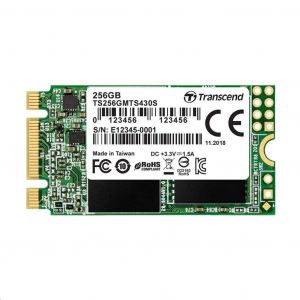 256GB Transcend MTS430 M.2 2242 SSD meghajtó (TS256GMTS430S)
