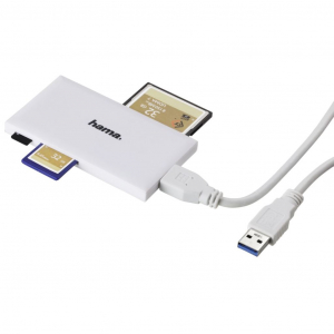 Hama Superspeed Slim Multi kártyaolvasó USB3.0 fehér (181017)