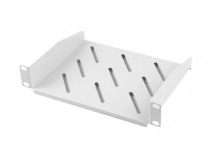 Lanberg 10" 1U 254x180mm rack polc szürke (AK-1012-S)