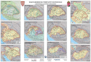 Stiefel 349704K kétoldalas könyökalátét "Magyar történelmi áttekintés/Területi változások"  (VTK18)