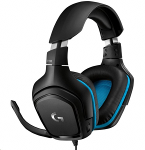 Logitech G432 7.1 Gaming headset fekete-kék (981-000770) 