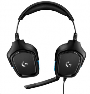 Logitech G432 7.1 Gaming headset fekete-kék (981-000770) 
