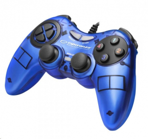 Esperanza EGG105B Fighter gamepad kék