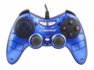 Esperanza EGG105B Fighter gamepad kék
