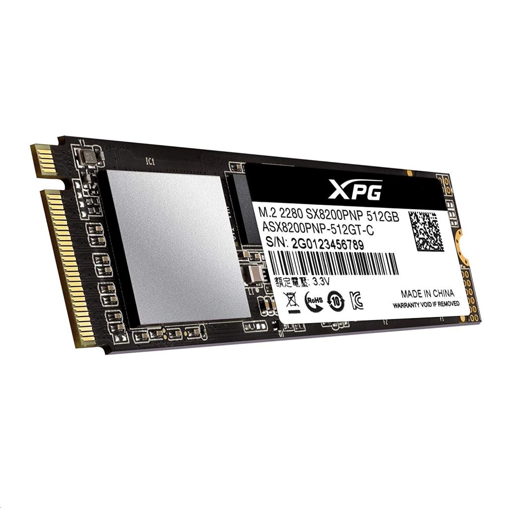 512GB ADATA SSD M.2 meghajtó SX8200 Pro XPG Series (ASX8200PNP-512GT-C)