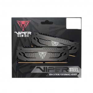 16GB 3600MHz DDR4 RAM Patriot Viper Steel CL17 szürke (2x8GB) (PVS416G360C7K)