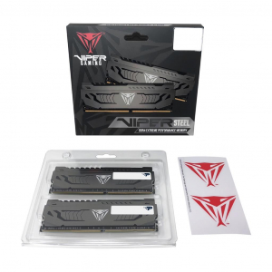 16GB 3600MHz DDR4 RAM Patriot Viper Steel CL17 szürke (2x8GB) (PVS416G360C7K)