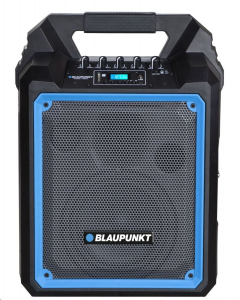 Blaupunkt MB06 Bluetooth hangszóró FM rádióval és MP3 lejátszóval karaoke funkcióval fekete-kék