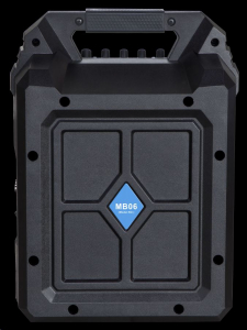 Blaupunkt MB06 Bluetooth hangszóró FM rádióval és MP3 lejátszóval karaoke funkcióval fekete-kék