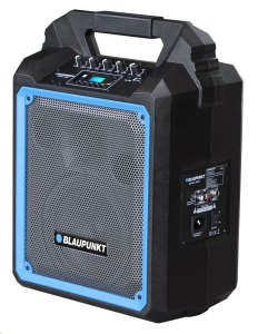 Blaupunkt MB06 Bluetooth hangszóró FM rádióval és MP3 lejátszóval karaoke funkcióval fekete-kék