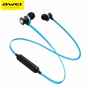 Awei MG-AWEB980BL-04 Bluetooth mikrofonos fülhallgató fekete-kék