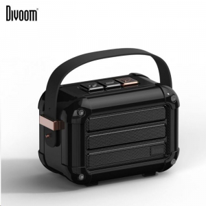 Divoom Macchiato Bluetooth TWS hangszóró, FM Rádió 6W fekete (DIV-MH-BK)