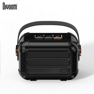 Divoom Macchiato Bluetooth TWS hangszóró, FM Rádió 6W fekete (DIV-MH-BK)