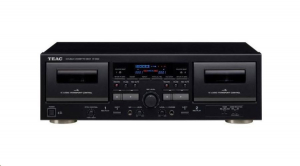 Teac W-1200 2 kazettás, 2 fejes magnódeck fekete