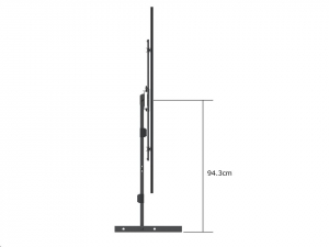Multibrackets Long Reach 1010 mm fali konzol, karos, d&ouml;nthető, forgathat&oacute; 42"-75" fekete (7350073736539)