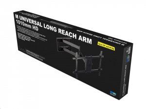 Multibrackets Long Reach 1010 mm fali konzol, karos, d&ouml;nthető, forgathat&oacute; 42"-75" fekete (7350073736539)