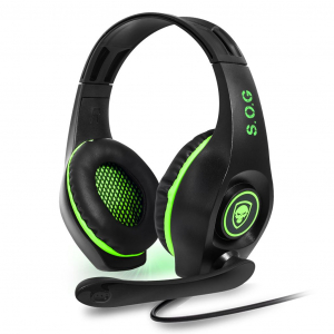 Spirit of Gamer PRO-XH5 mikrofonos fejhallgató (XboxOne) fekete-zöld (MIC-G715XB1)