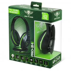 Spirit of Gamer PRO-XH5 mikrofonos fejhallgató (XboxOne) fekete-zöld (MIC-G715XB1)