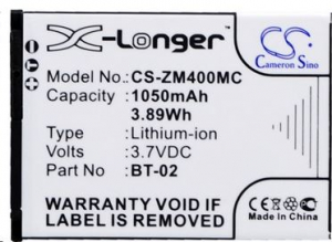 Real Power ZOOM BT-02 3.7V 1050mAh utángyártott akku Li-ion (ZM400MC)