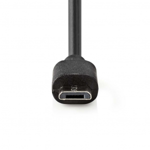 Nedis autós töltő 2.4 A Micro USB fekete (CCHAM240ABK)